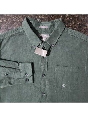 NWT Eddie Bauer Favorite Flannel Shirt Button Down Classic Fit Outdoor Medium